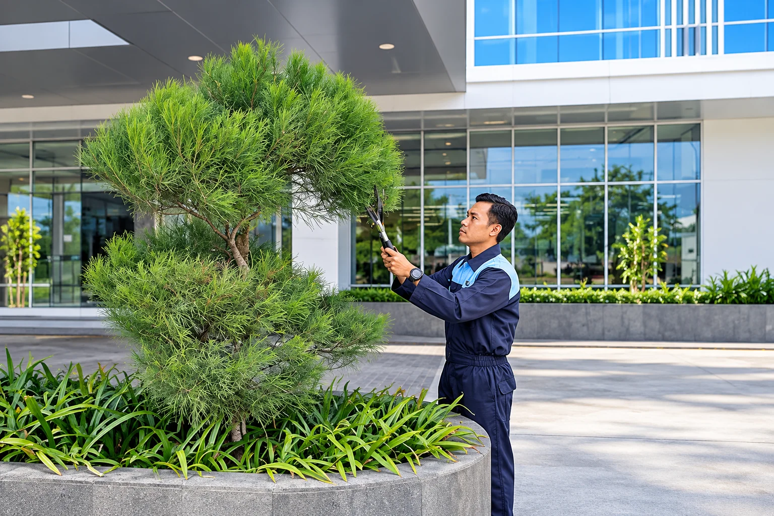 Tenaga perawatan taman dalam company profile GES